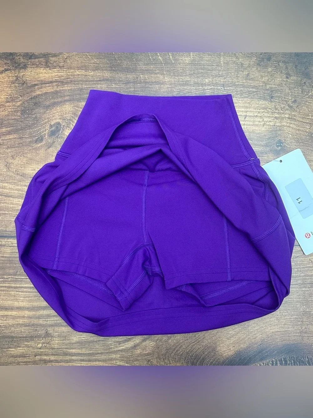 NWT Lululemon Align High Rise Skirt Skort In College Purple Size 0 - Picture 3 of 8